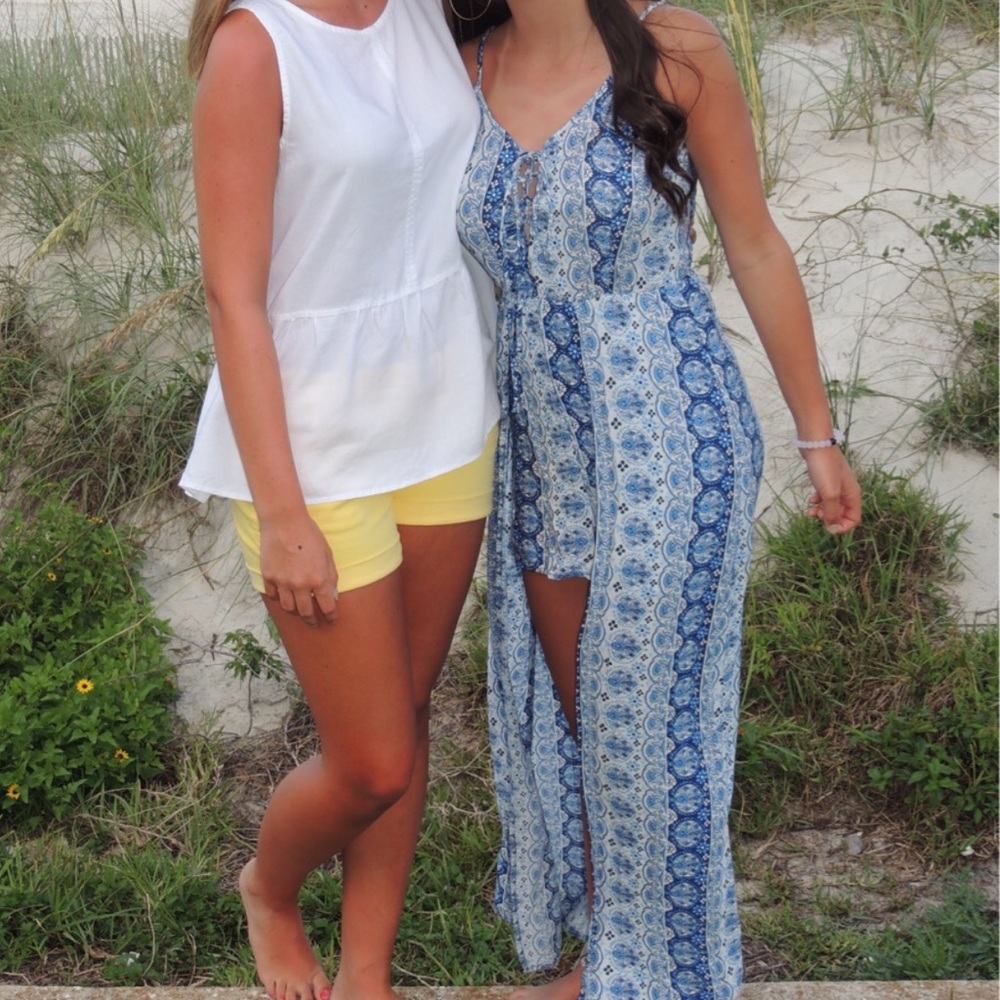 Blue Long Romper Perfect Condition